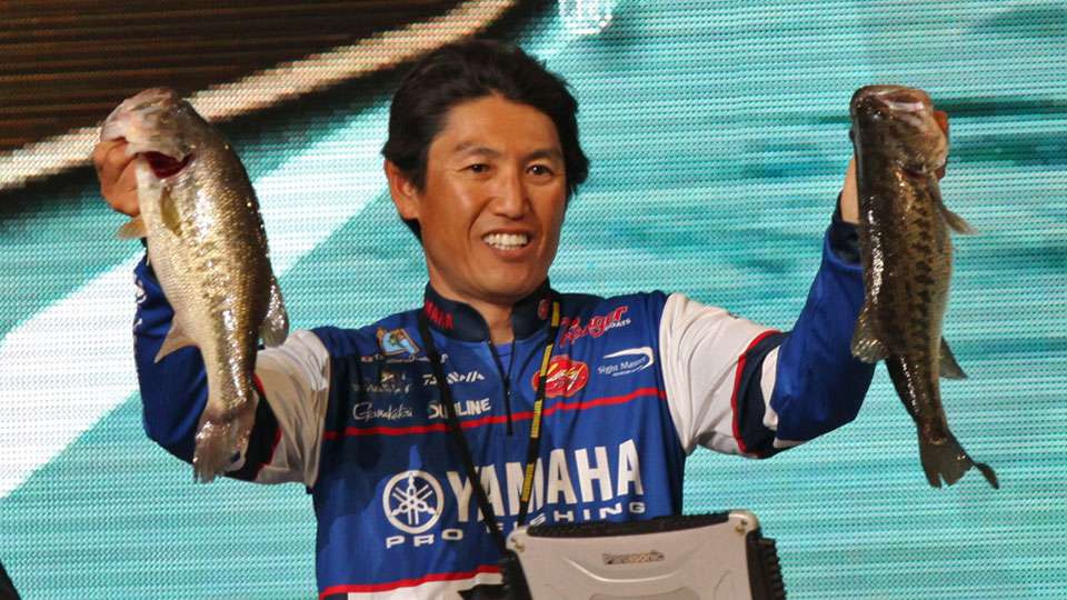 Takahiro Omori, one of the five Texans fishing a home-state Classic, only managed two fish for 6-3.