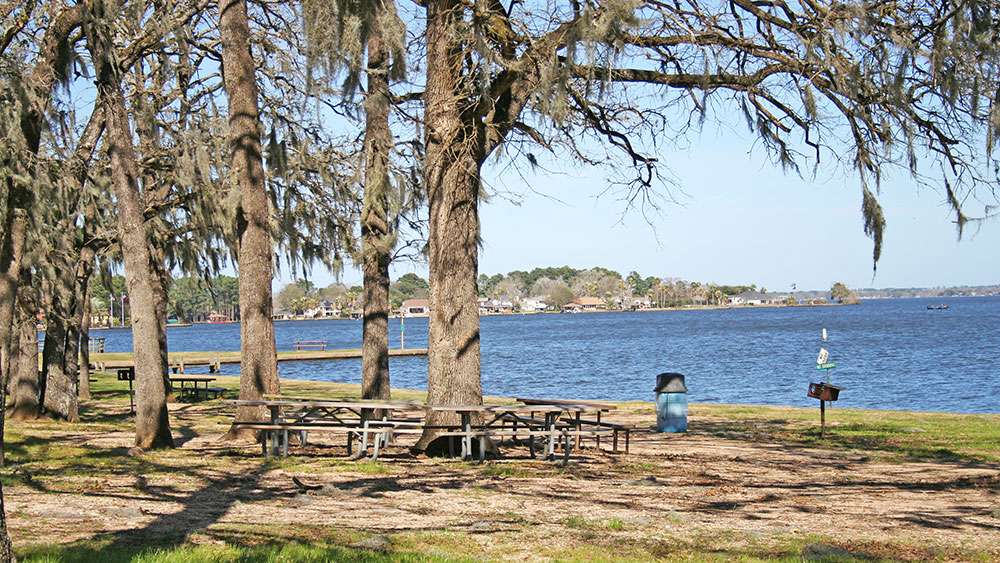 Lake Conroe Park sits on the southwest shore of Lake Conroe and offers 13 acres of grounds for crowds to view the start of the Classic, have a picnic, and spend the day if they want to wait for the anglers to return. Parking is available at the park, and off-site parking will be available with buses ready to transport you back and forth to the park. Additional amenities include two covered pavilions, a softball field and volleyball areas.