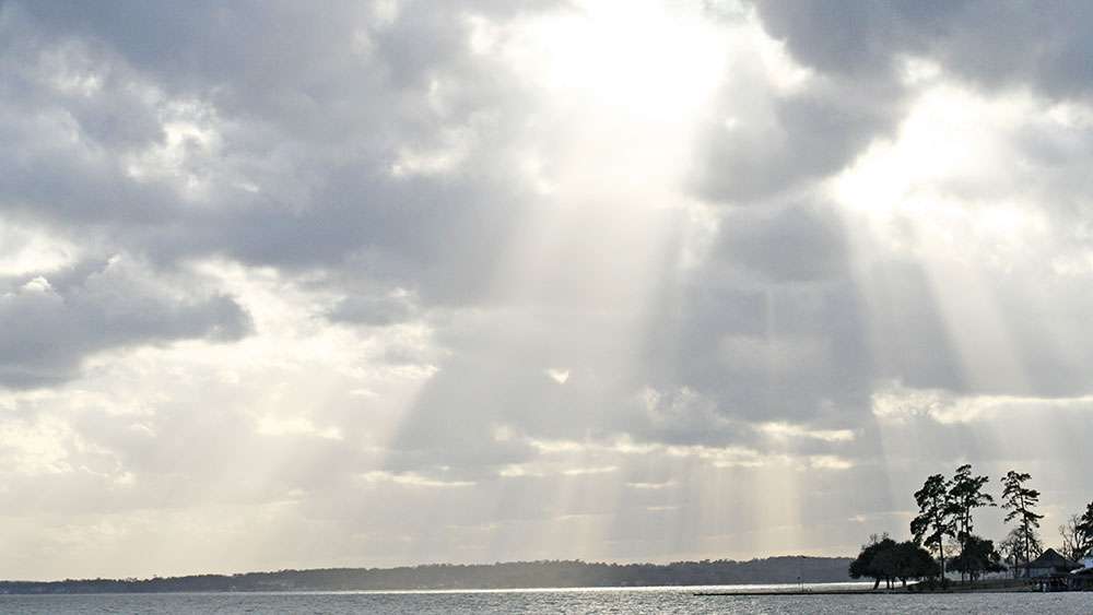 Any day on Lake Conroe is a good day, cloudy or in bright sunshine.