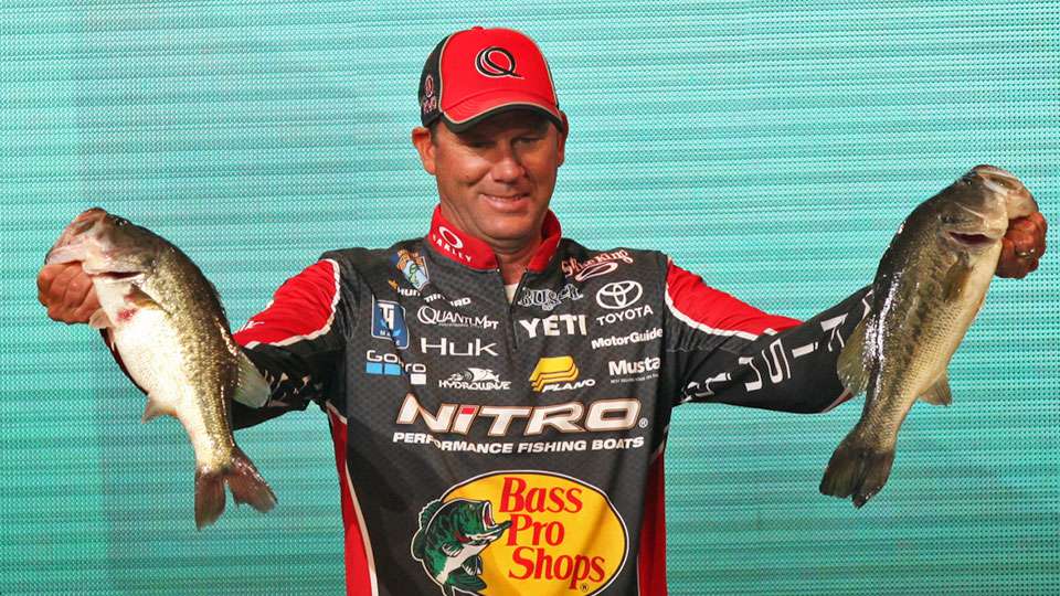 Kevin VanDam stands in 12th place after Day 1 with 18-6.