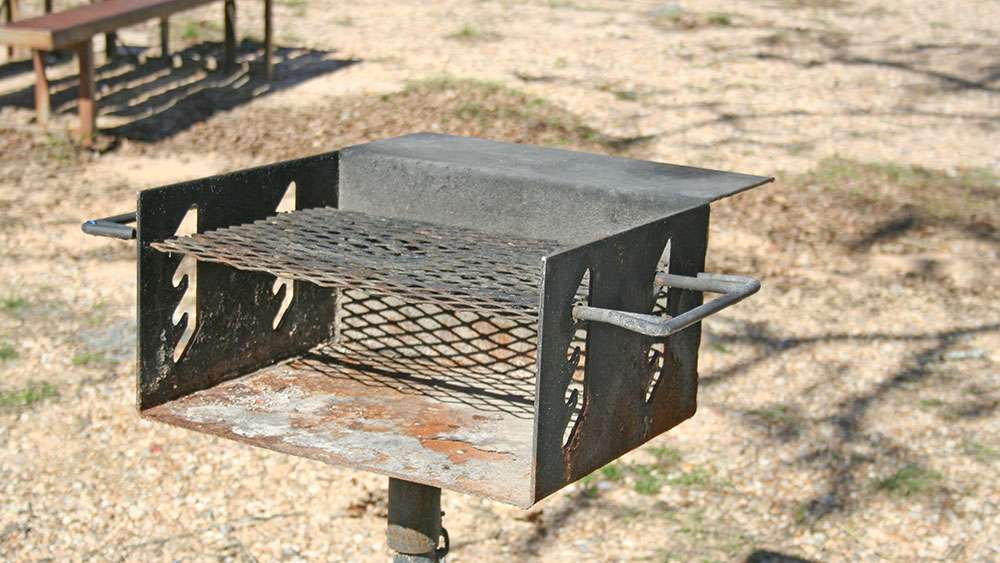 Individual charcoal grills are available to cook up a hamburger, hot dog, or whatever your grilling heart desires. 