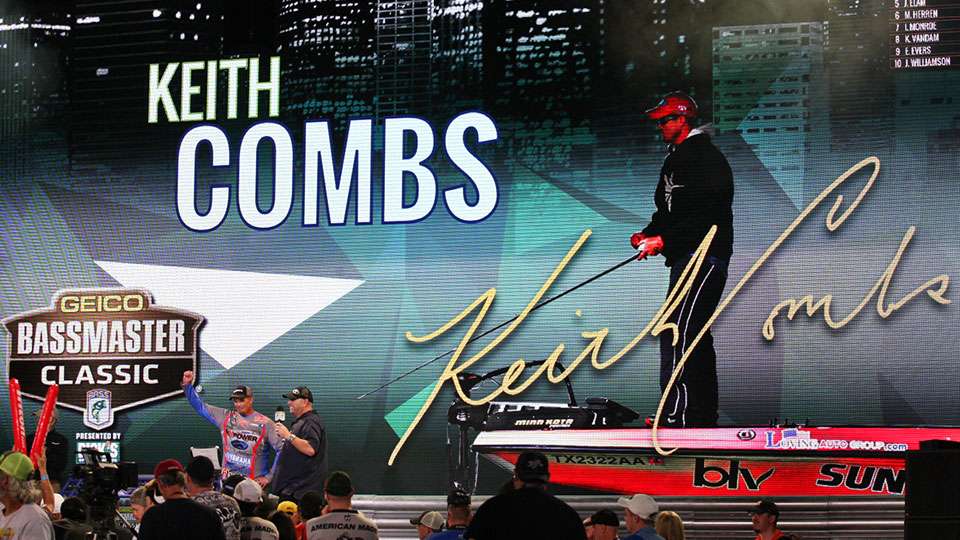 Keith Combs, the hometown favorite, had a disappointing day.