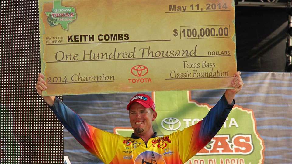Probably the favorite on Lake Conroe, Keith Combs, 41, also enjoyed Clunnâs Arkansas River win. âI think it was in 1984, which was way before I ever fished my first tournament,â said Combs, about 9 at the time. âI remember him catching them on a crankbait.â 
