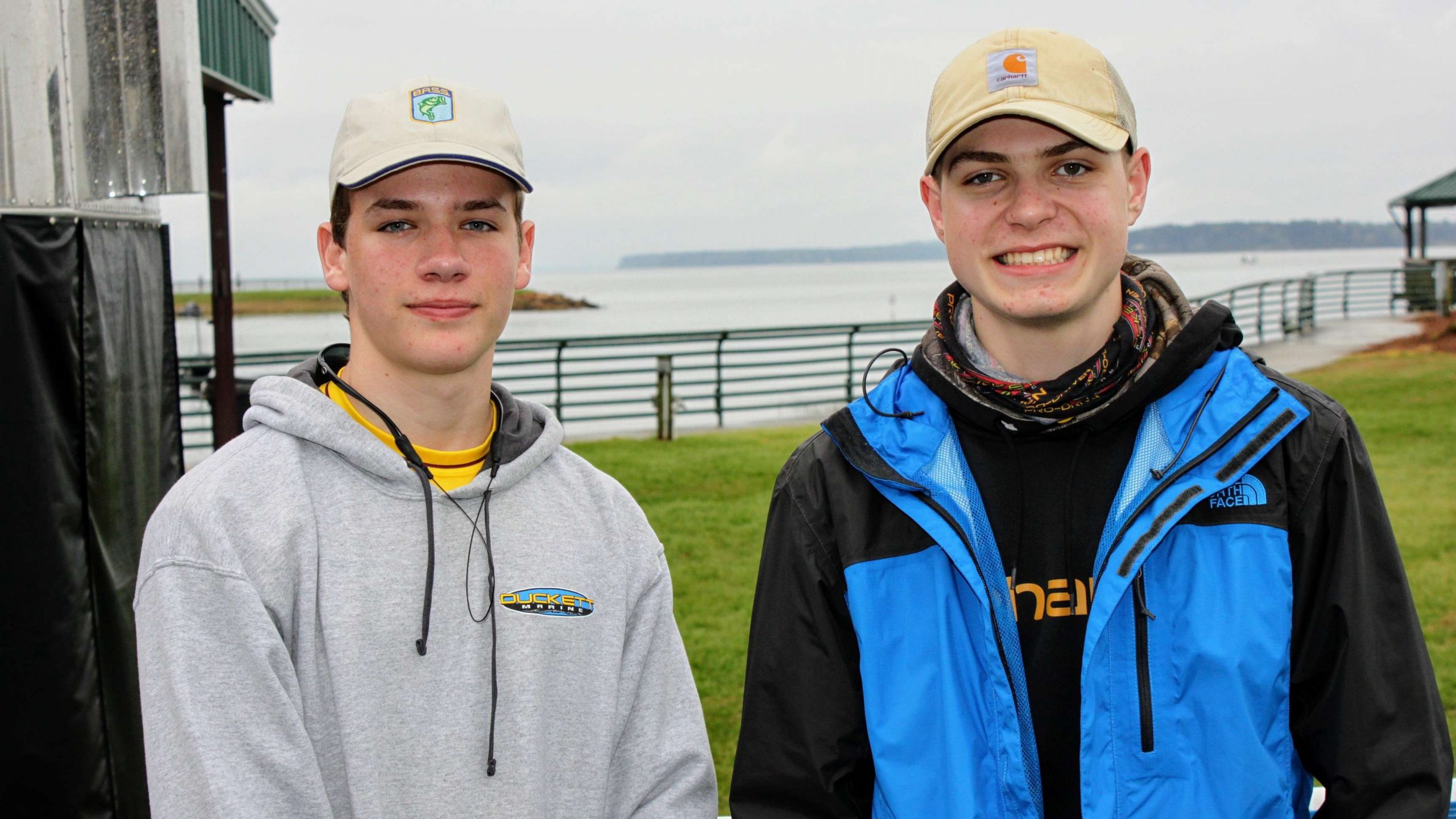 The top 18 teams (with ties) were assured a spot in June's Costa
  Bassmaster High School National Championships. Nineteen teams from the
  Central Open earned a spot. Pictured are 16th place finishers Dillon
  Wilson and Christopher Capdebosq of Northlake Christian School in
  Covington, La. They caught a limit that weighed 15-4.
