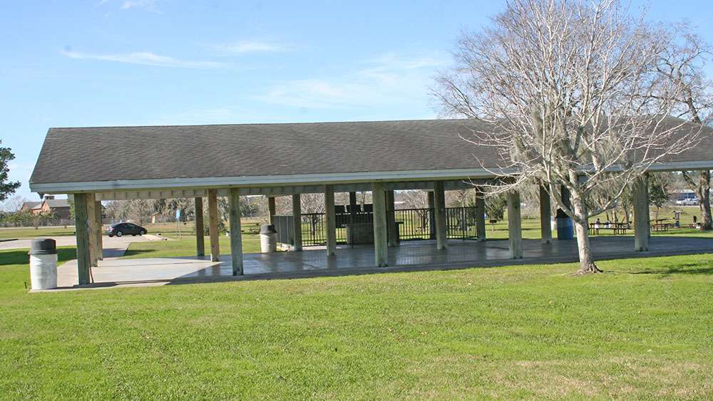 Covered pavilions are available if the weather should turn damp, or the sun gets too hot. Either condition is possible in southeast Texas in March.