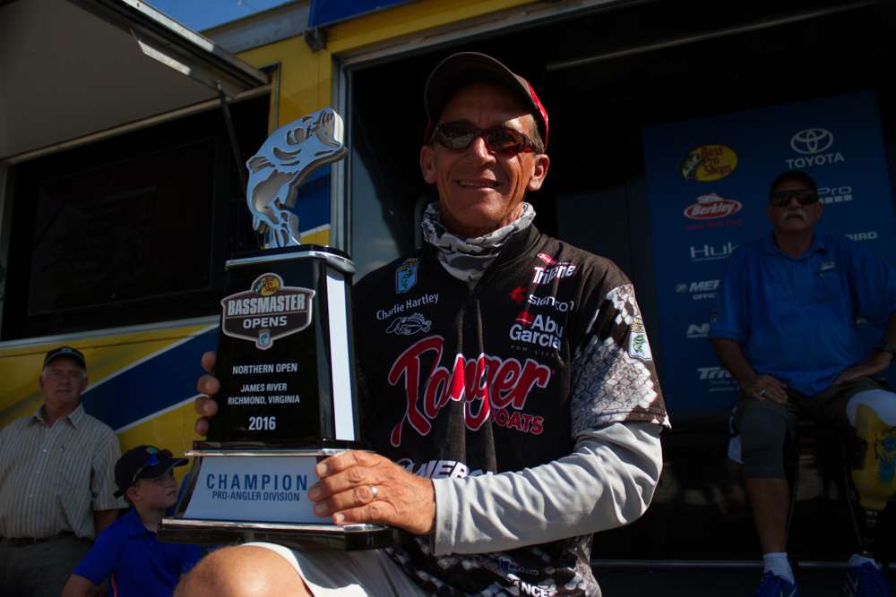 <b>Charlie Hartley</b><br>
The ultimate nice guy will have a lot of support from the fishing community after qualifying for the Classic with a 2016 Northern Open win on the James River. Heâs one of the hardest workers in the sport, and he knows a thing or two about flipping and pitching â two techniques that could come into play on Conroe. But Hartley has often referred to himself as âDisappearing Charlieâ due to his habit of fishing well early and fading as an event moves on. It happened in his only other Classic appearance (2008 on Lake Hartwell) when he led after Day 1, only to finish in 15th place.
