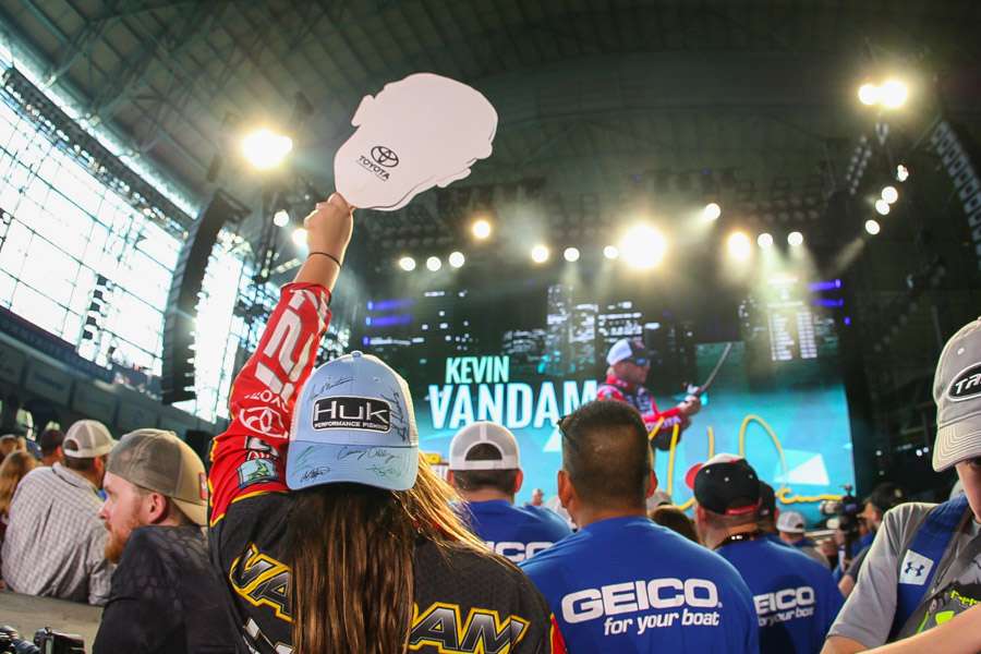 Kevin VanDam fans are in the house.