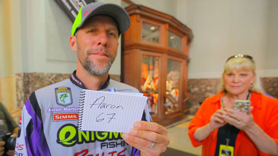 The GEICO Bassmaster Classic presented by DICK'S Sporting Goods contenders share their winning weight predictions.

First up, Aaron Martens.