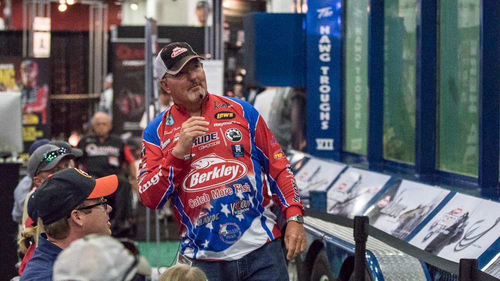 David Fritts not only designed the Berkley line of crankbaits, if you come to the expo he'll tell you how to use them. 