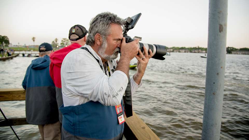 James Overstreet gets his shots for the daily launch gallery.