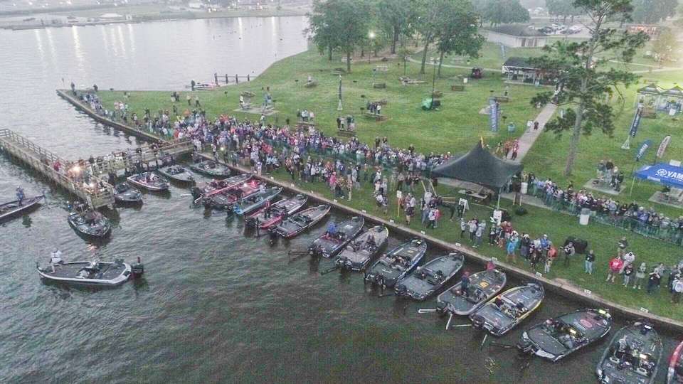 Get a bird's-eye view of the final launch of the 2017 GEICO Bassmaster Classic presented by DICK'S Sporting Goods.