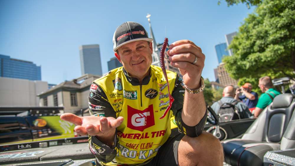 Because sometimes eliminating water and baits can be just as powerful as finding what the fish are biting, we asked some of the GEICO Bassmaster Classic presented by DICK'S Sporting Goods anglers to show us a bait they WON'T be throwing tomorrow on Lake Conroe, starting with Skeet Reese. 