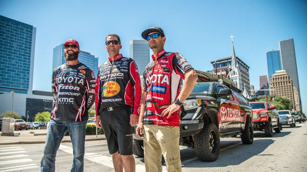 Gerald Swindle, Kevin VanDam and Mike Iaconelli