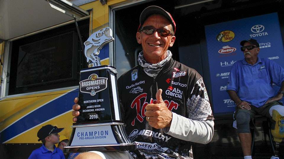 <h4>Charlie Hartley</h4>
Grove City, Ohio<br>
Qualified via the Bass Pro Shops Bassmaster Northern Open on James River