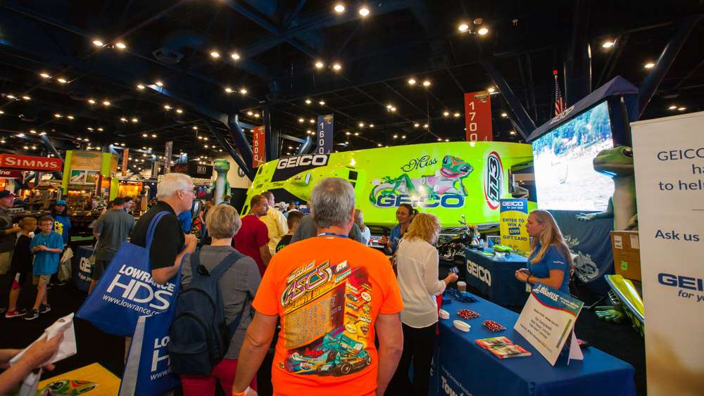 The GEICO booth has games for young and old along with great gifts!