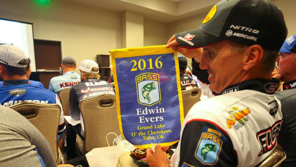 A much larger version of this banner honoring Edwin Evers' 2016 Classic win will be hoisted and on display, not only during this Classic, but for every Classic held from here on out. 
