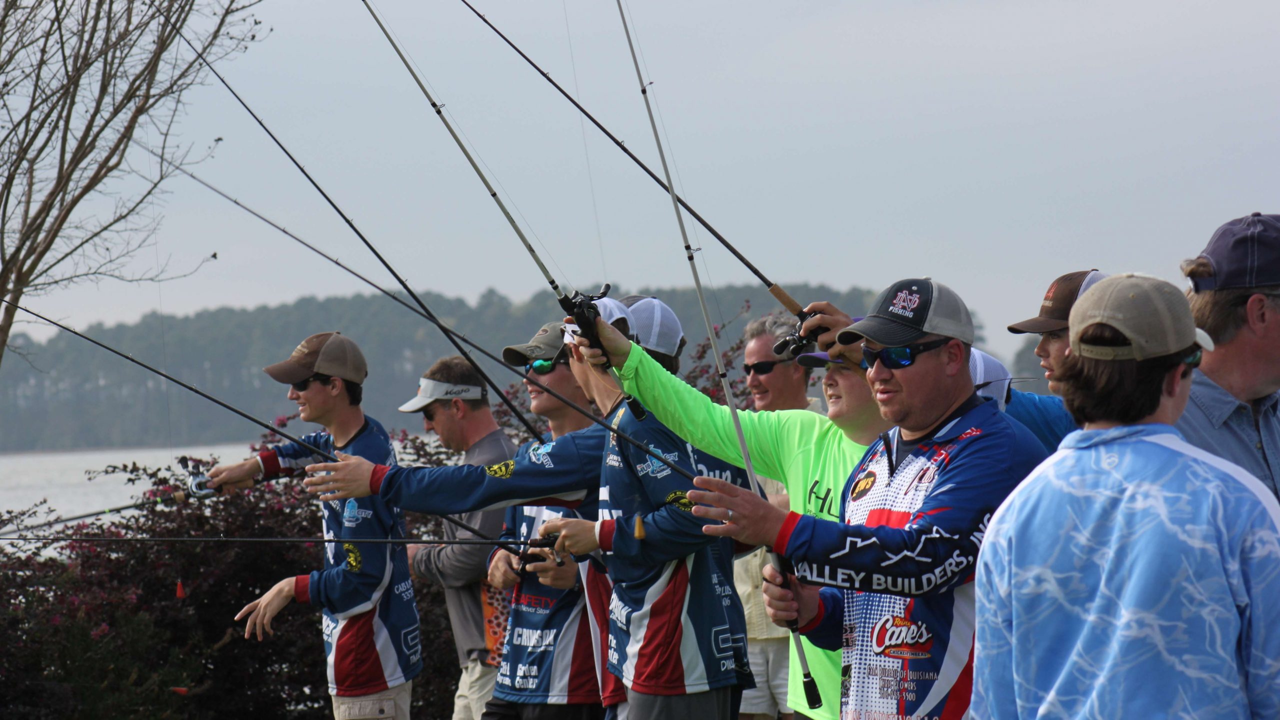 Registration for the 2017 Costa Bassmaster High School Central
Open was held at Cypress Bend Marina on Toledo Bend Reservoir in
northwest Louisiana on Friday. Approximately 180 tandems from
throughout the United States will compete in the one-day tournament
which will be held Saturday on Toledo Bend, ranked as the No. 1 bass
fishery in the country by Bassmaster.com. Here, young anglers try
their hand at the Shimano flipping station prior to the 5 p.m.
registration meeting.