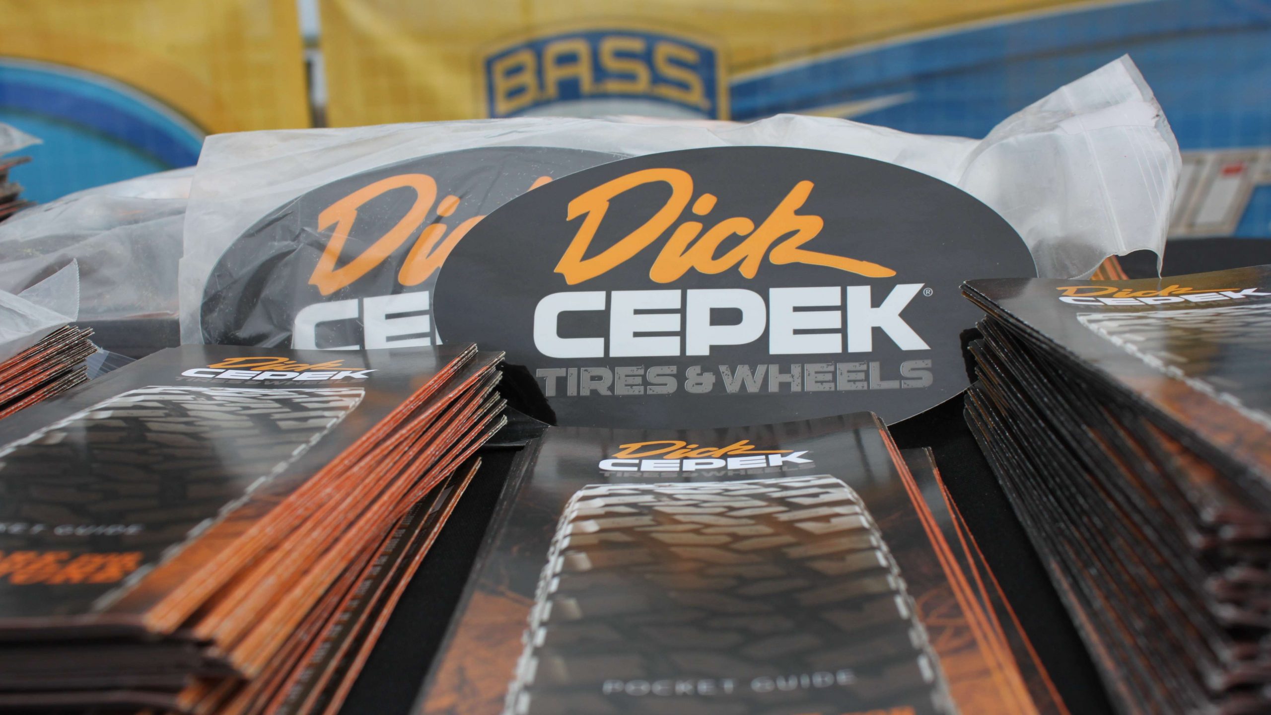  Dick Cepek Tires & Wheels decals were among the handouts.