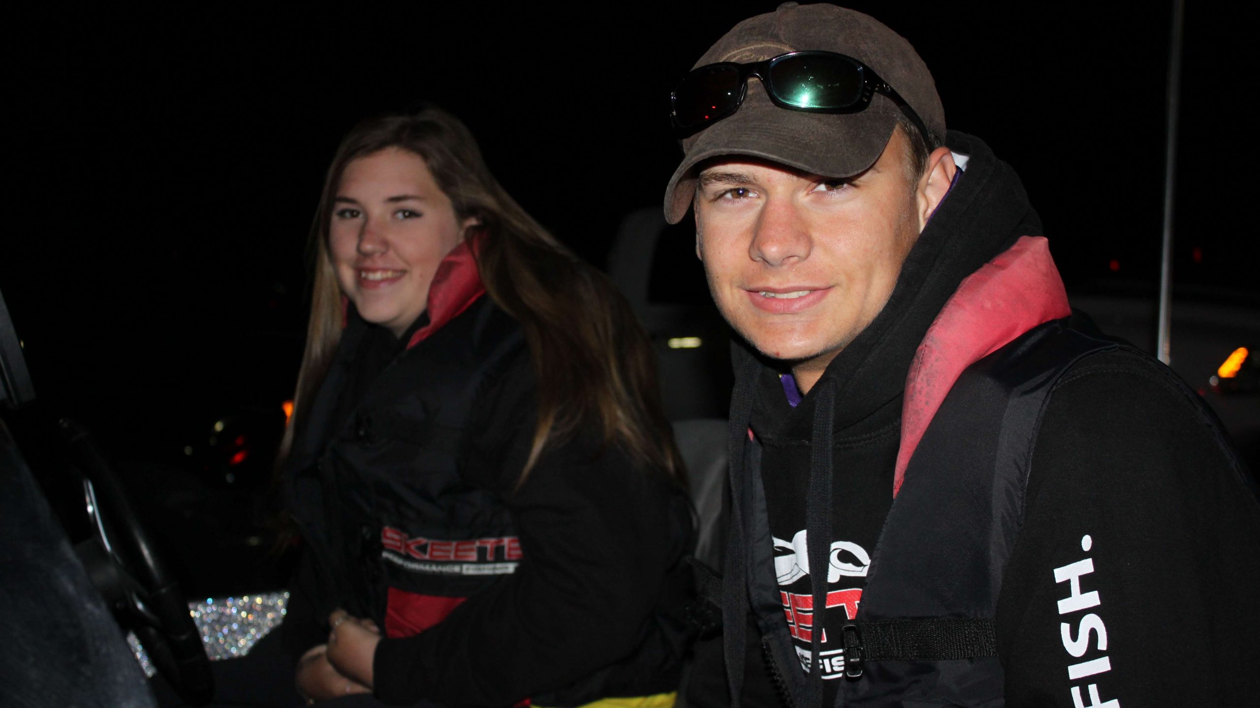 Annabelle Guins and Hayden Williams are in the long line to
launch before the Costa Bassmaster High School Central Open on Toledo
Bend Saturday morning near Many, Louisiana. B.A.S.S. officials
reported that 180 two-person teams registered for the open, and the
winning duo will collect prize money for the school's bass fishing
program. The top five teams here also will earn a spot in the High
School Classic coming up later this month in the Houston (Tex.) area.