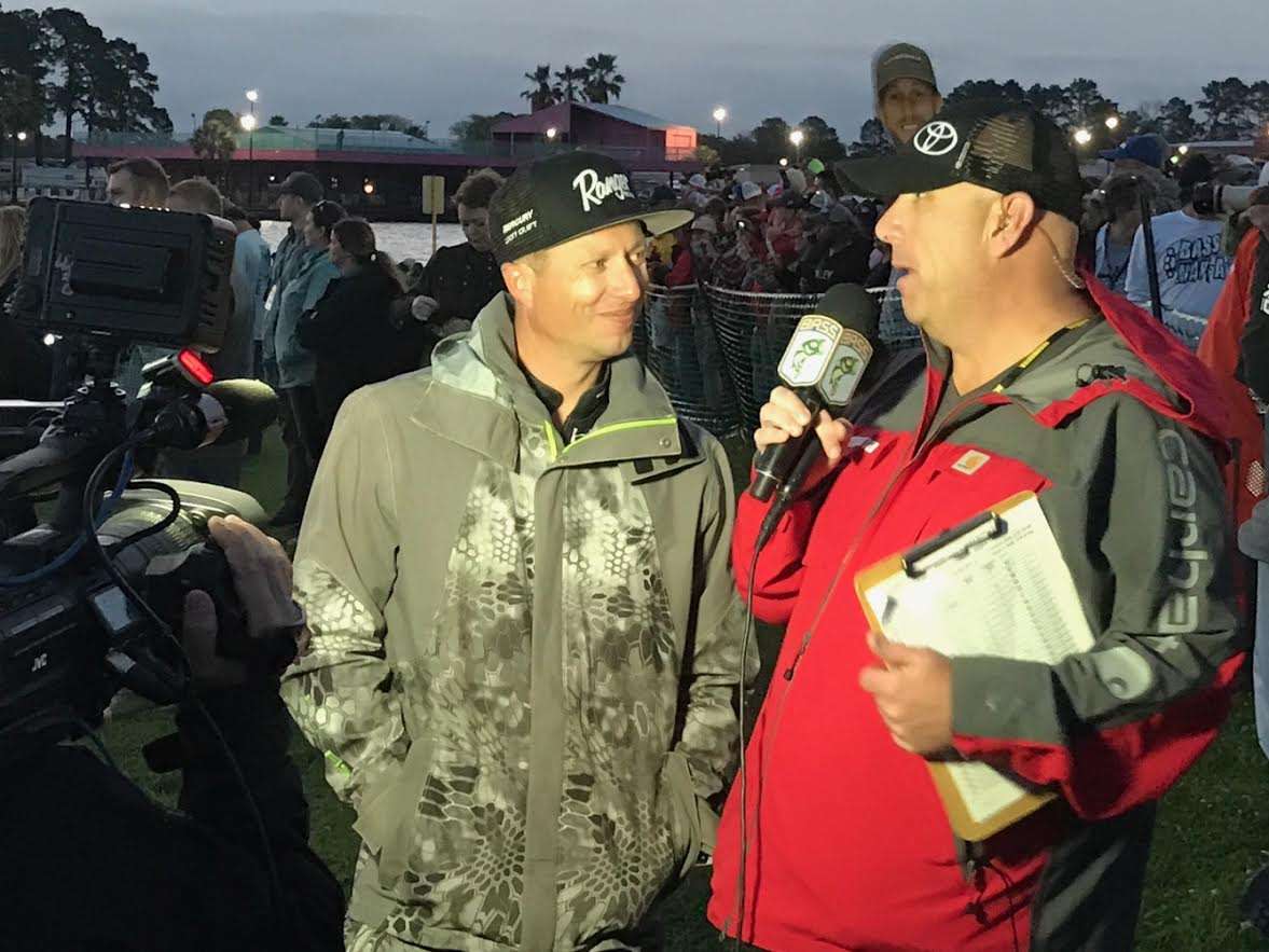 Last minute interview with Day 1 leader Brent Ehrler.