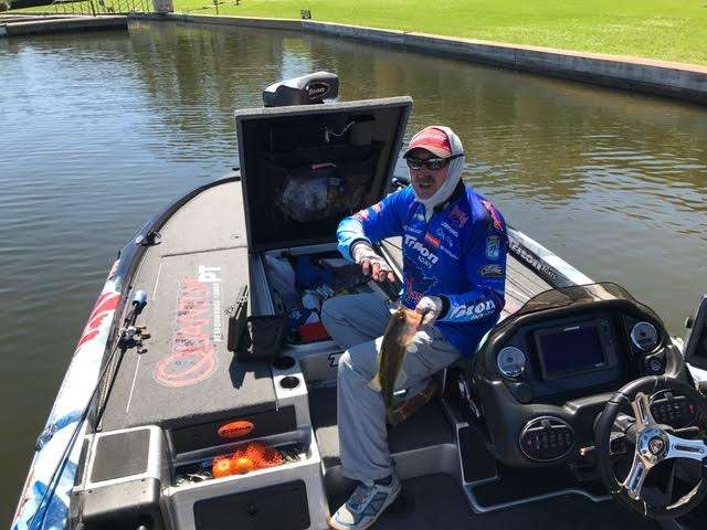 Two in the boat with Shaw Grigsby.