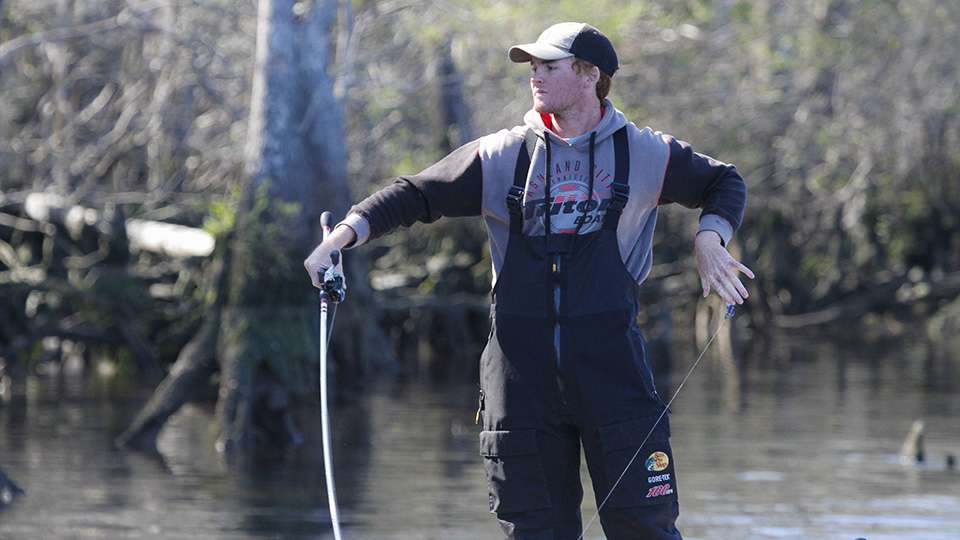 Barnes fished in the Bassmaster High School series last year.