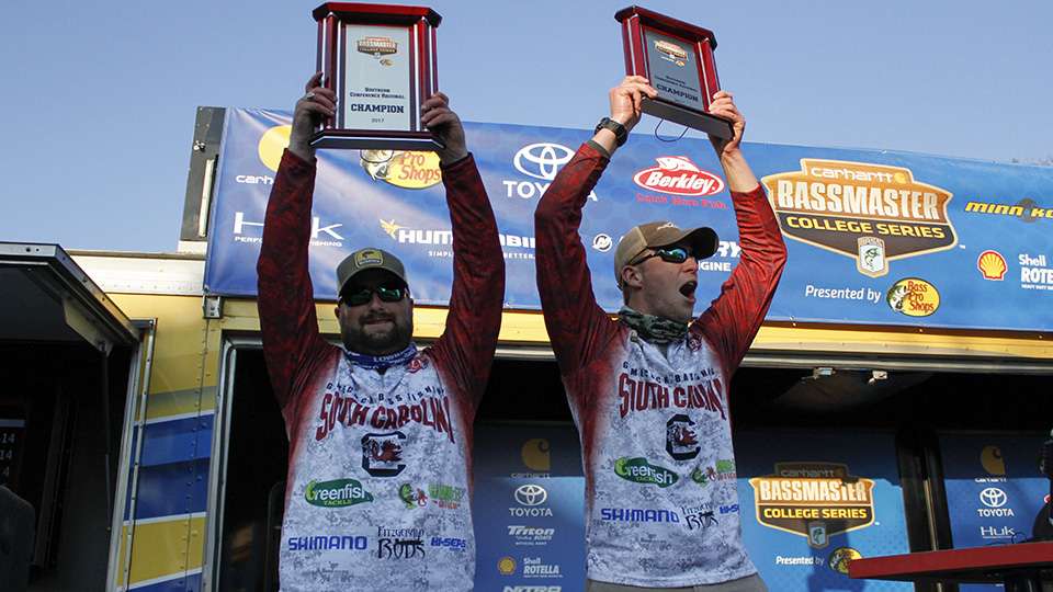 They are the 2017 Carhartt Bassmaster College Series Southern Regional presented by Bass Pro Shops at Winyah Bay.