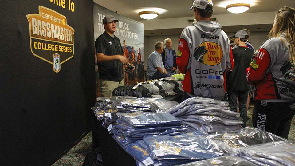 Carhartt had shirts, hats, coupon codes and there were even forms for the Toyota Bonus Bucks College program.