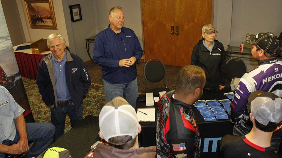 Anglers got to check out product and talk to Shimano representatives.