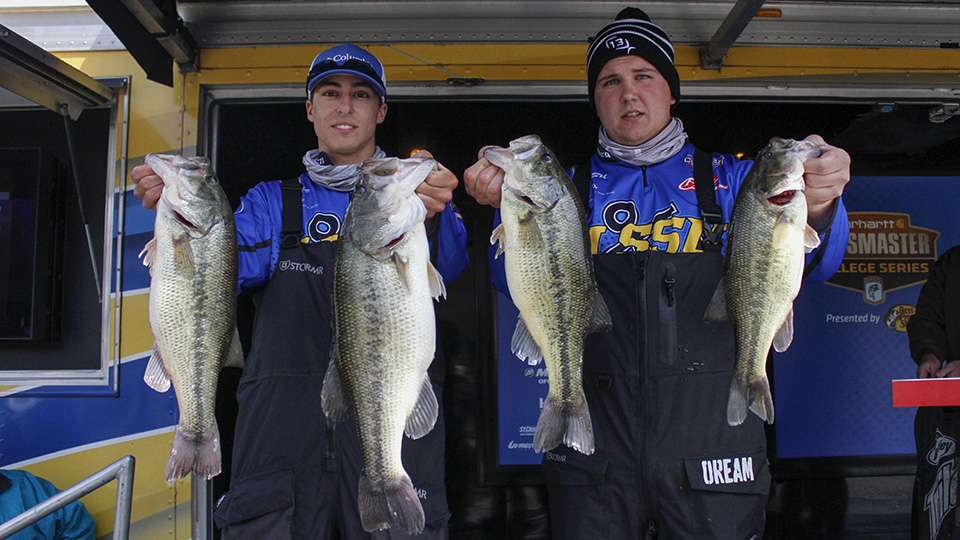 Nic Rand and Keegan Russell of Lake Superior State (3rd, 19-7)