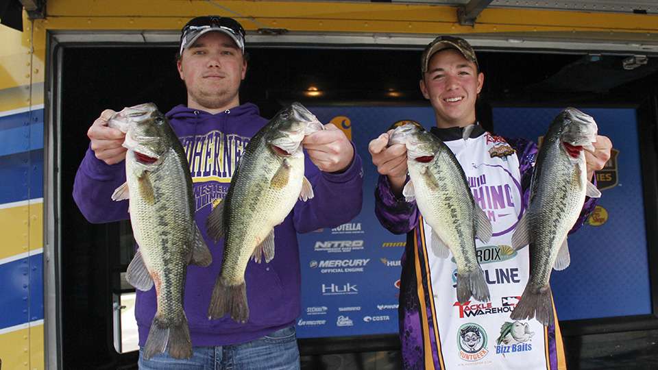 Colton Mellinger and Hunter Litchfield of Western Illinois (26th, 13-11)
