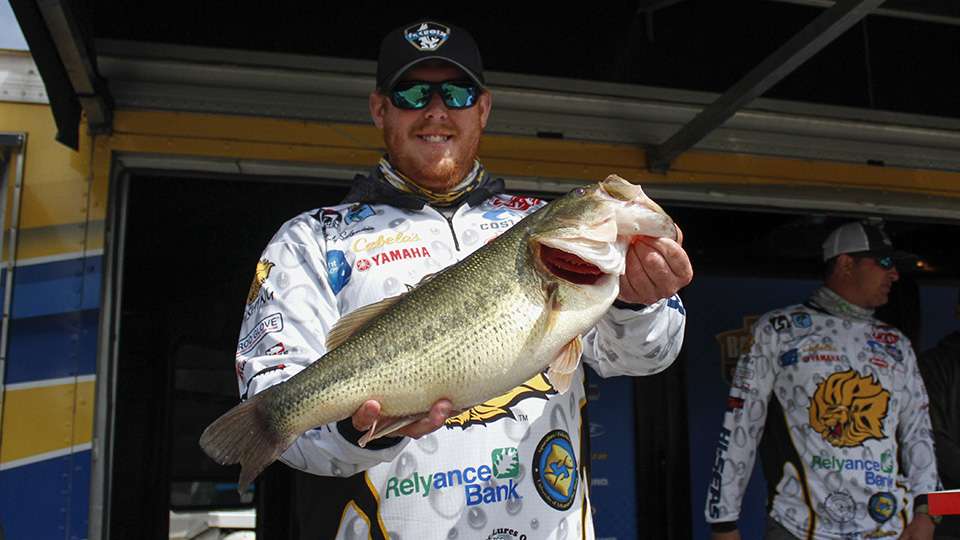 Cody Salzmann and Kenneth Prince of Arkansas-Pine Bluff (59th, 9-11 and the Big Bass at 7-5)