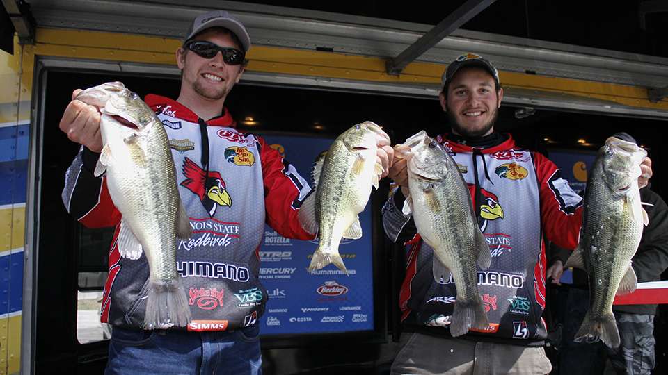 Justin Schick and Tyler Rocke of Illinois State (23rd, 14-5)