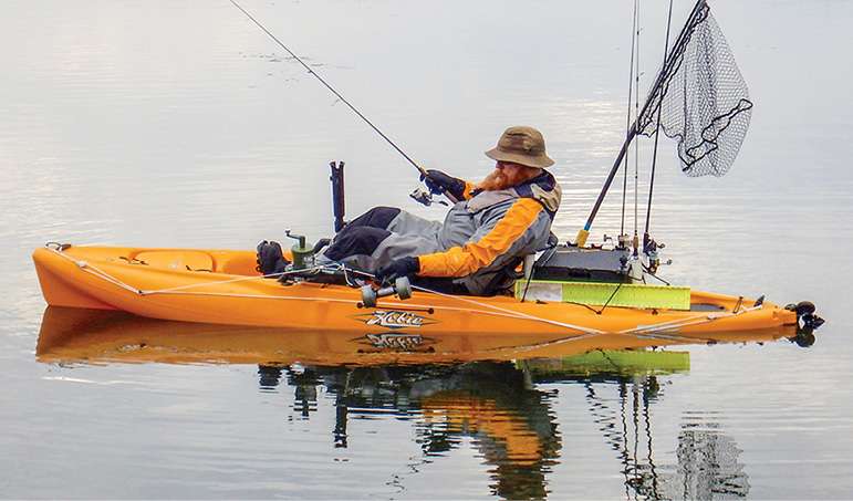 More bass anglers are learning how much an anchor helps deal with wind and waves to fish spots thoroughly. There are lots of ways to set up a âyak with an anchor trolley, which allows you to move the anchor point on your boat, and hereâs a simple one. Weâll cover some more Â­permanent, intricate installations in future issues. <br><br> <b>Materials:</b> 3/16-inch nylon rope or 550 paracord, two pulleys, a carabiner, two wire clips (or pad eyes), rivets or bolts and nyloc nuts. <p> <em>All captions: Dave Mull</em>