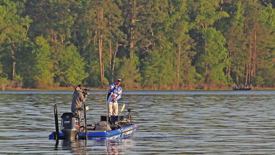 Toledo Bend in springtime. A lunar phase nearing the full moon. Add the nationâs top bass anglers and you have the makings of a slugfest on 185,000 acres of bass fishing heaven.  <p> <em>All captions: Craig Lamb</em>