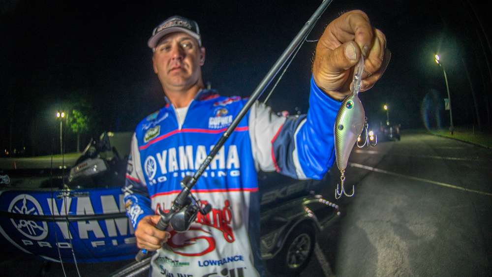 <b>Todd Faircloth</b><br> Todd Faircloth used three lures to work shallow, midrange and deep water. For that he chose this Strike King Pro Model 6XD, green gizzard pattern. âI fished it in the deeper zone of 14 to 18 feet of water.â 