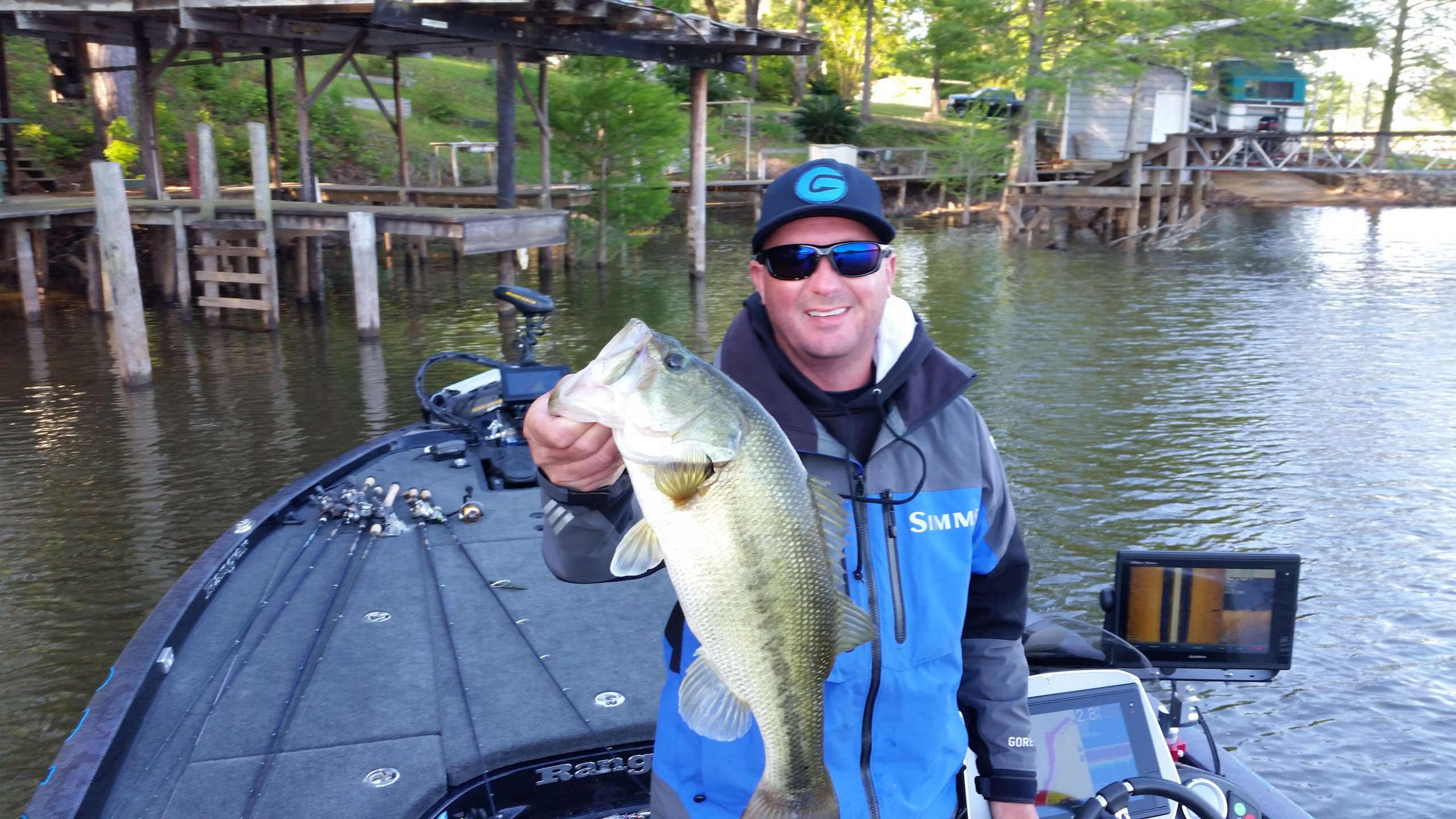 Chad Grisby lands a 2.5 pounder from Toledo Bend