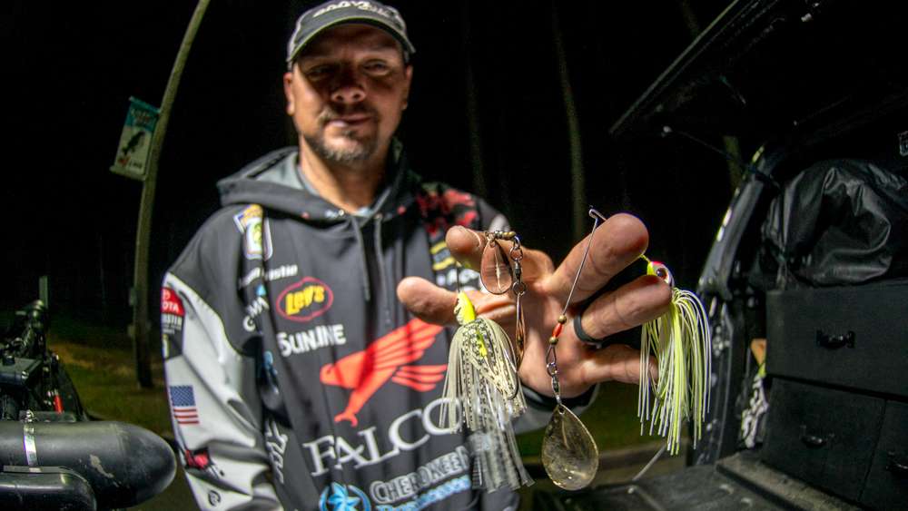 <b>Jason Christie</b><br>
Runner-up Jason Christie used this 1/2-ounce BOOYAH Bait. Co. Spinnerbait, alternating between chartreuse and white patterns, depending on water clarity. 
