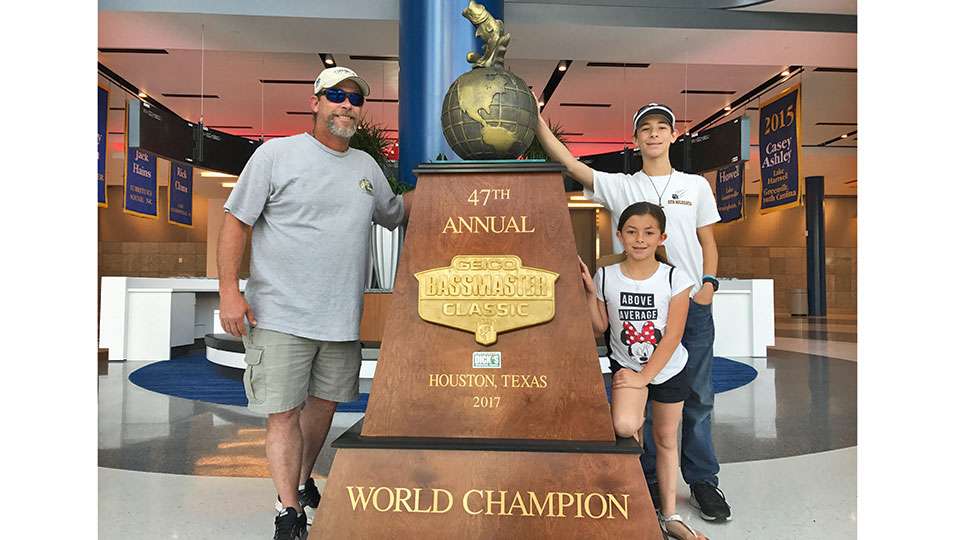 A big Classic trophy sat out in the lobby, inviting folks like Billy Champagne, son Billy Jr. and daughter Anna to pose. They came from Gonzales, La., and didnât personally know Greg Hackney or Ryan Lavigne, who also hail from the Louisiana town.
