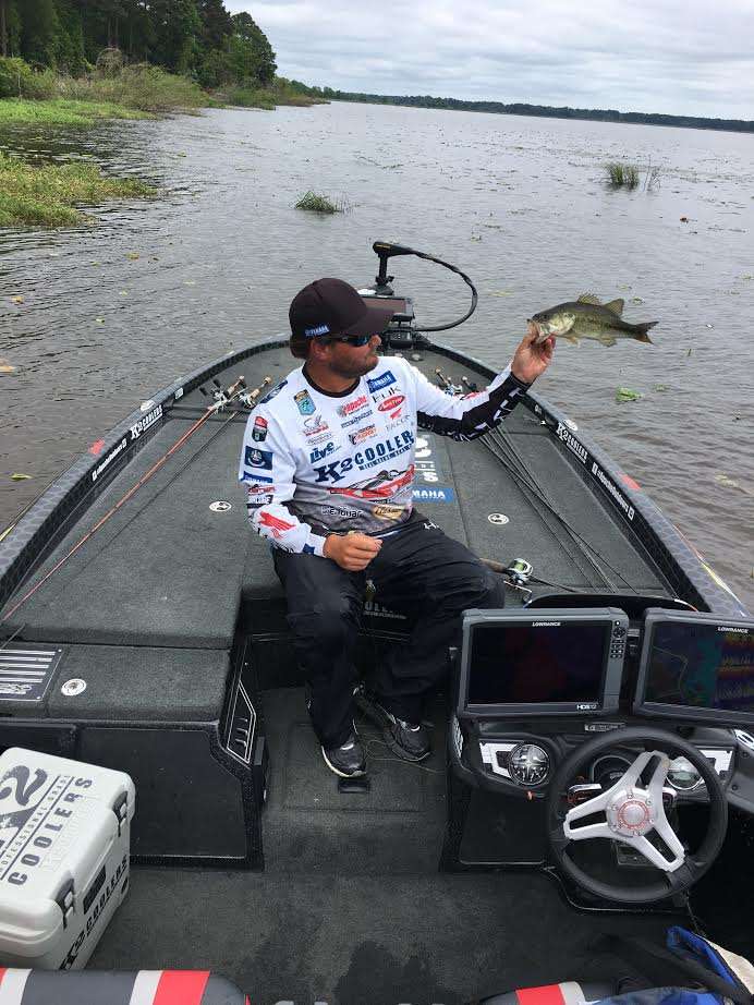 Crochet has put eight in the boat today but still looking for that kicker fish.