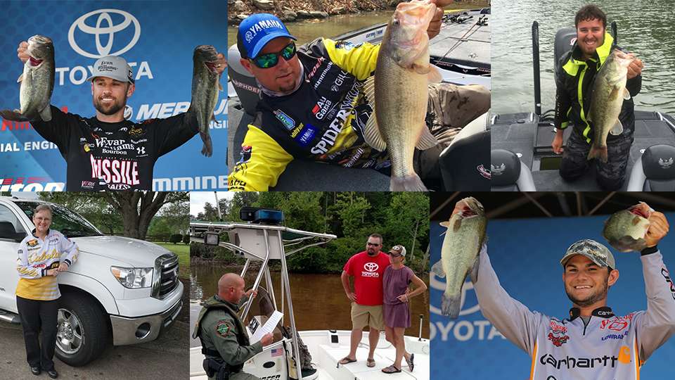 From tournaments to home, work and play, Bonus Bucks anglers depend on their Toyotas in all aspects of their lives. Weâre teaming up with Toyota to give you an inside look at the lives of Bonus Bucks anglers of all types. Weâll update this gallery with more photos of Bassmaster Elite Series anglers as well as College Series, Nations and weekend anglers who depend on their Toyotas to help them with their tournament fishing. 