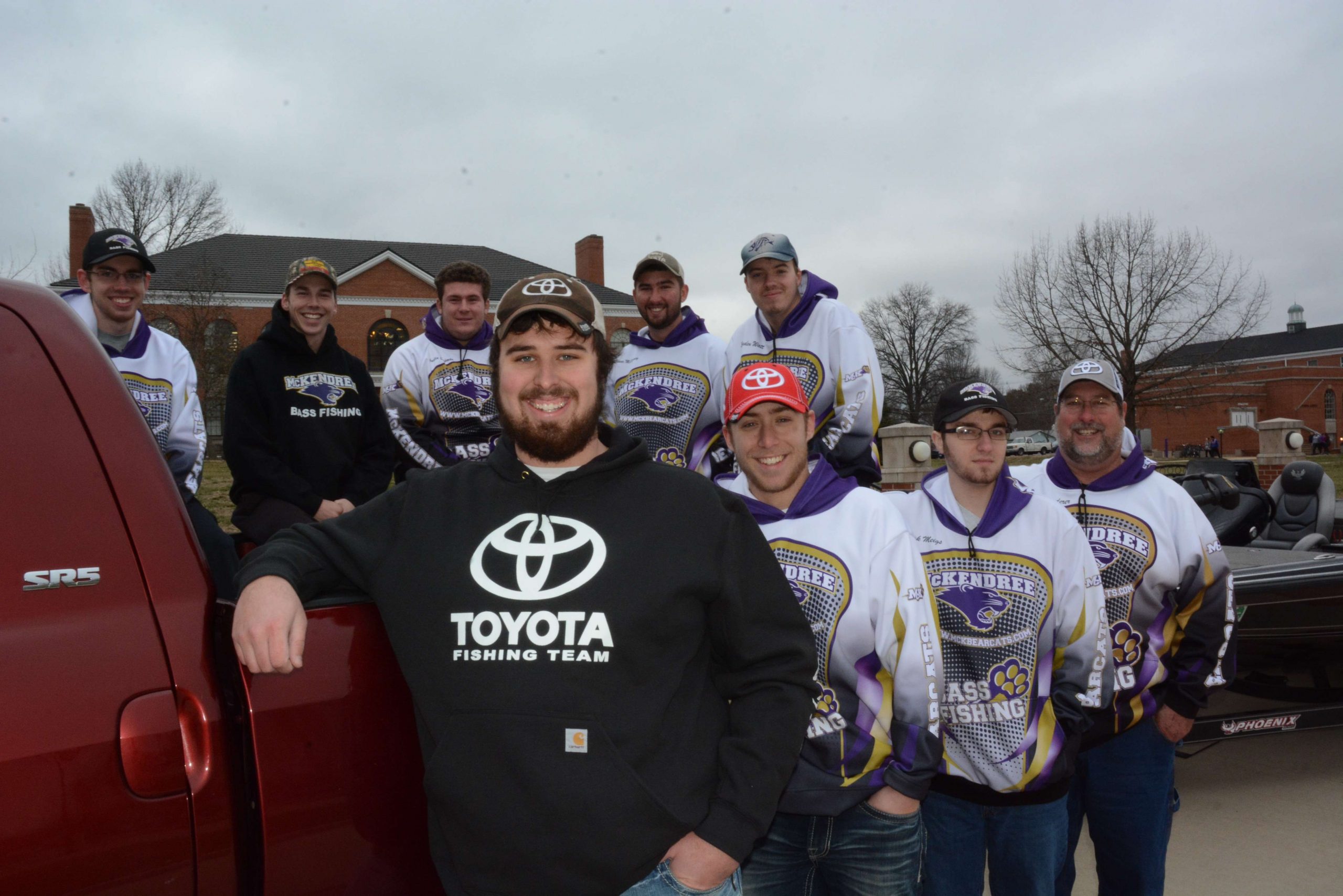 The McKendree University Bass Fishing Team came together in 2013, and Austin Chapman often fills his Tundra with his teammates to go to tournaments or to the grocery store. âThereâs a lot of stories that have been told in this truck going to and from tournaments. I canât tell how many hours Iâve spent in this truck driving to and from tournaments with my partners.â
