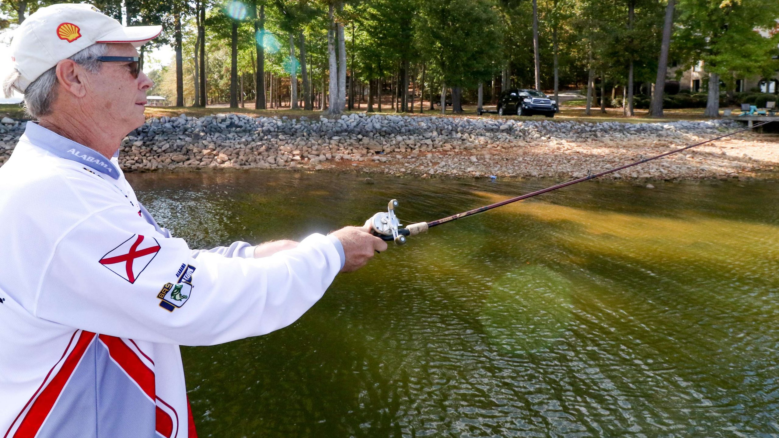 George Crain's love of bass fishing is spiritual. 