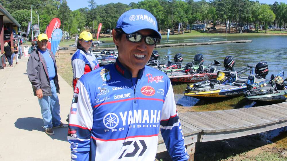 Takahiro Omori is using this event to start his way up the Toyota Bassmaster Angler of the Year race. 