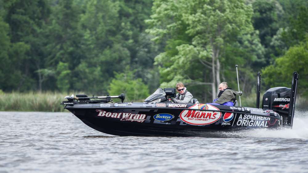 Micah Frazier heads to some new water.
