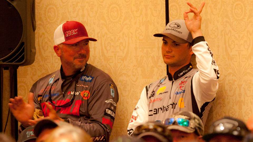 Jordan Lee was recognized for his win at the Bassmaster Classic. 