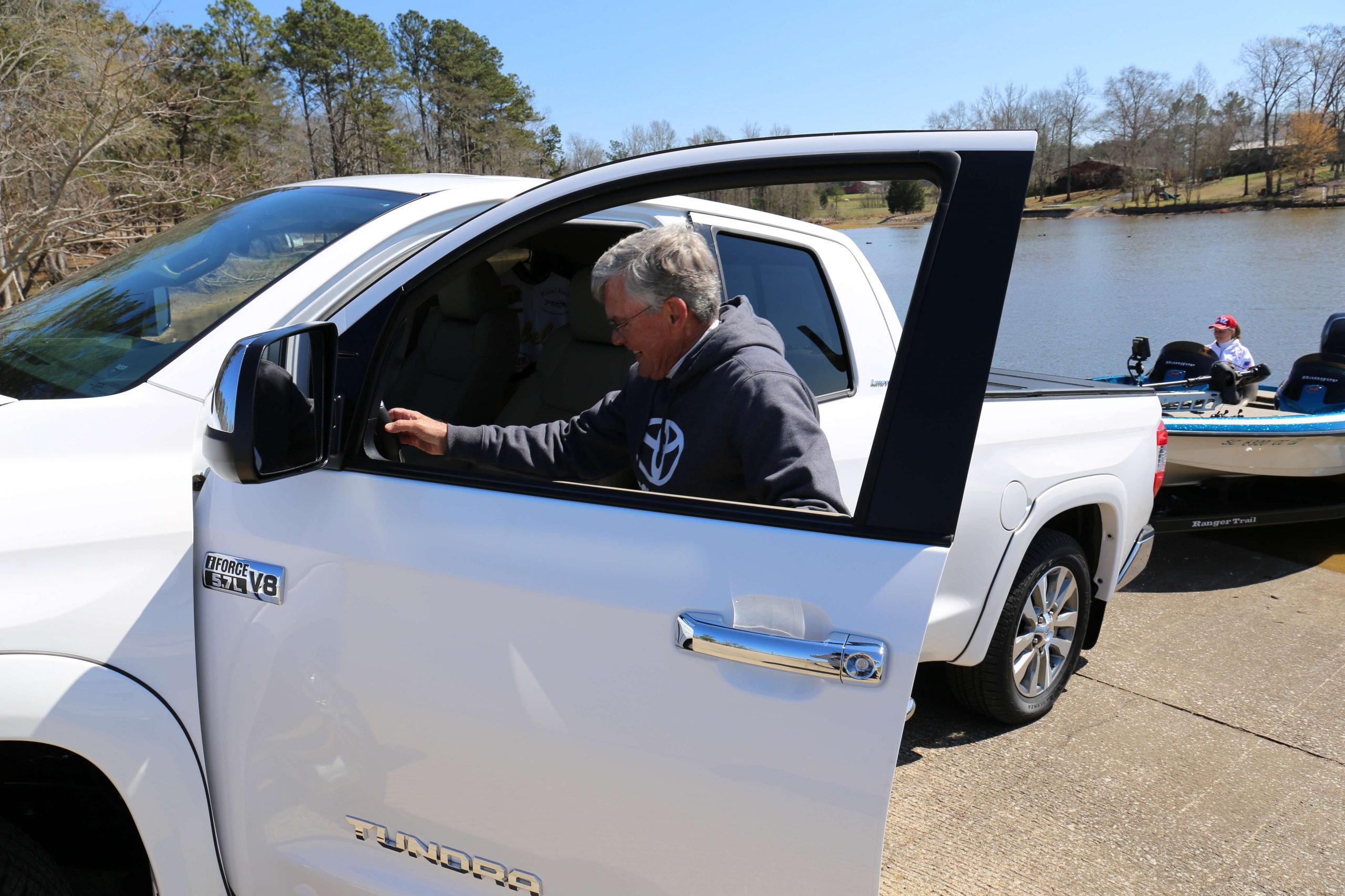 Martha and her husband Don run the South Carolina Division of the American Bass Anglers Couples' Series. The first fishing trip for their 2017 Tundra was to an event for the series. 