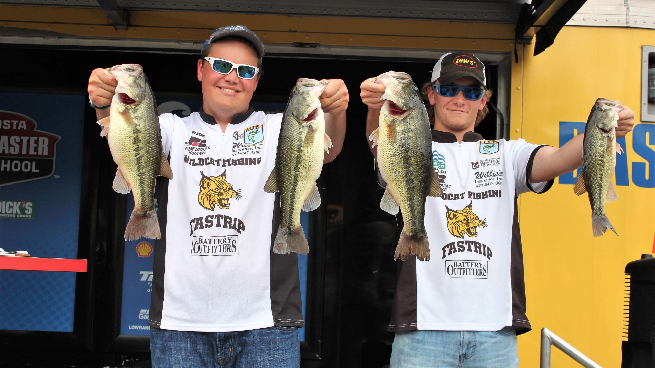 And there's Fletcher and White with four fine bass. They finished fifth overall with 13-13.