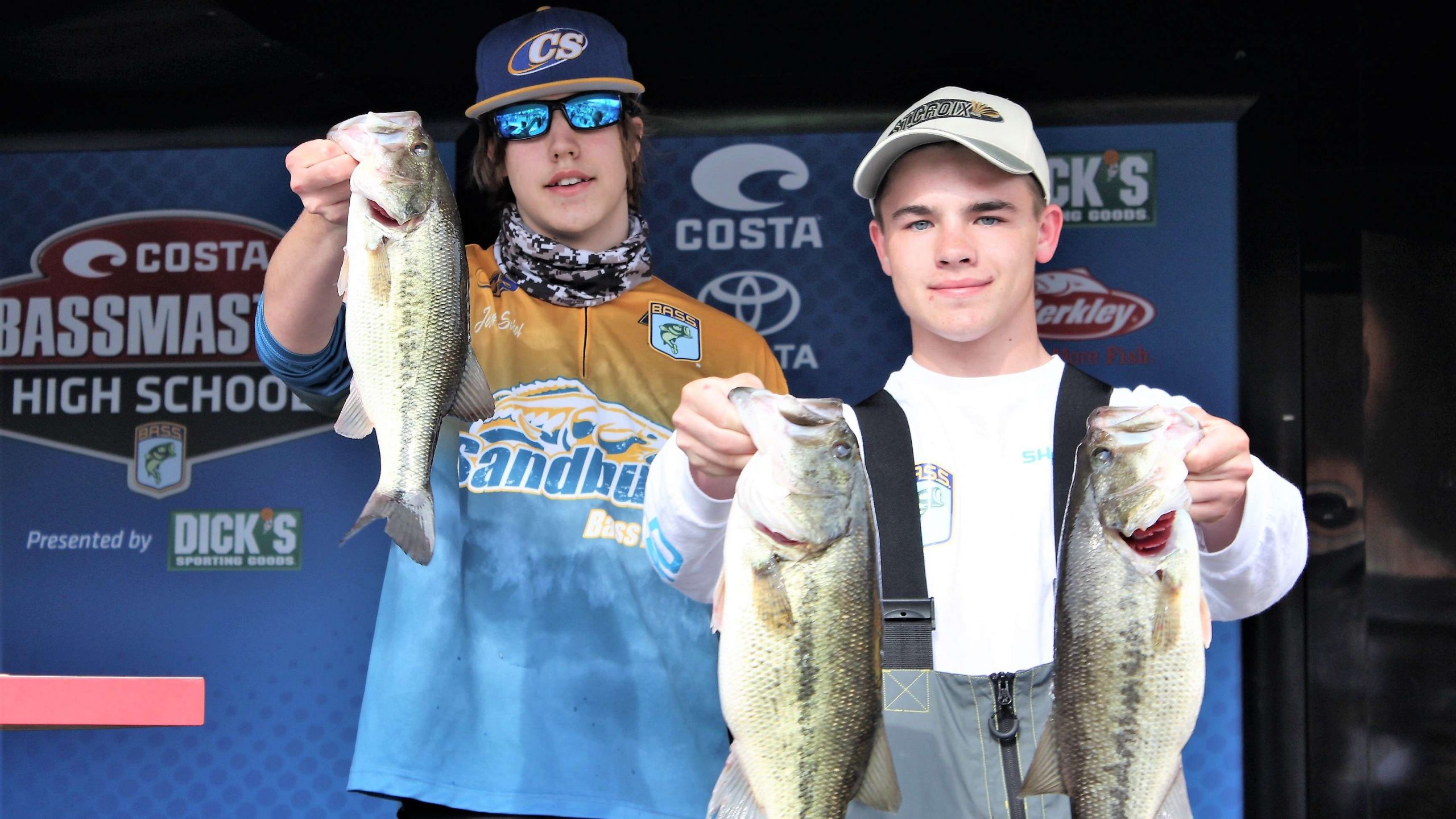 Daniel Neubaum and Josh Sokol finished 13th with a total of 10-4. They fish for Carl Sandburg High in Illinois. 