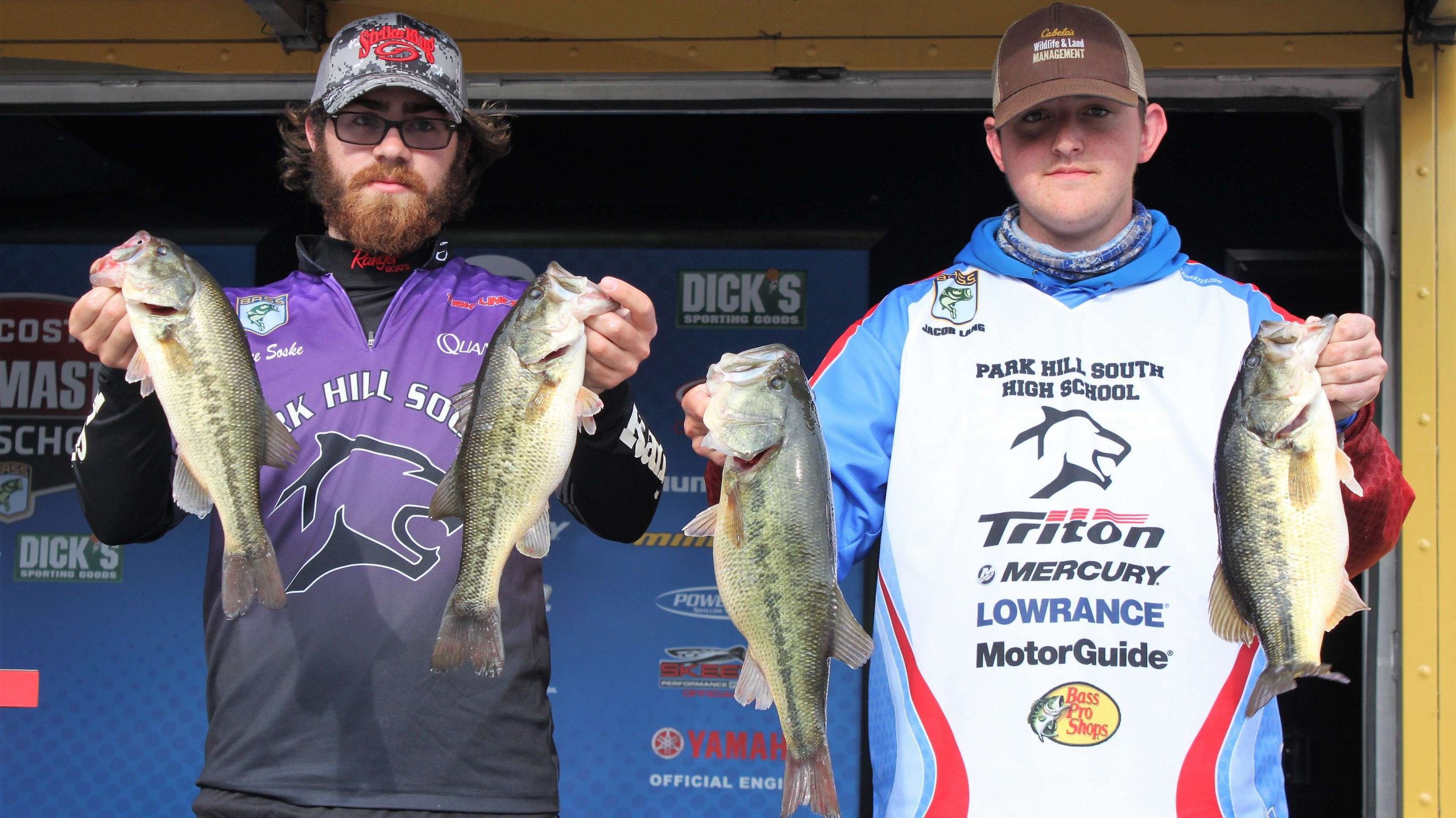 And here are some beauties from the Park Hill South (Mo.) Elite Anglers team of Bryce Soske and Jacob Lang. They finished 10th with 12-2.
